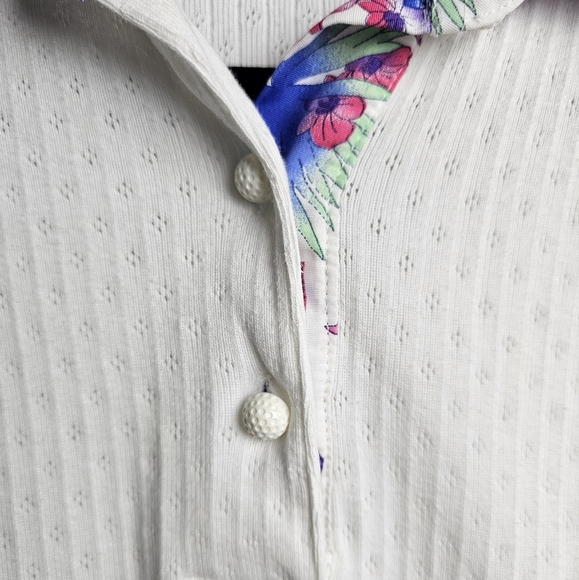 Vintage 80s LL Sport Womens Polo Large - Picture 3 of 6